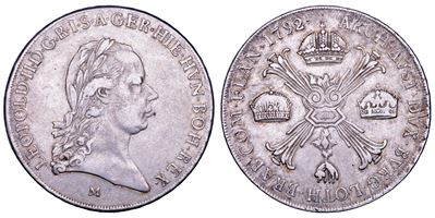 Milano, Scudo delle Corone 1792 (Leopoldo II d’Asburgo-Lorena)