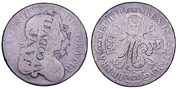 REGNO UNITO. CHARLES II, 1660-1685. Crown 1677.