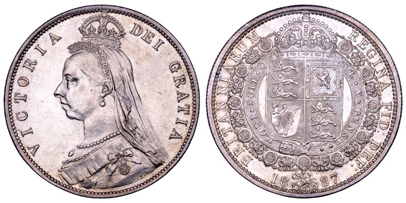 REGNO UNITO. VICTORIA, 1837-1901. Half Crown 1887.  - Auction Numismatics - Cambi Casa d'Aste