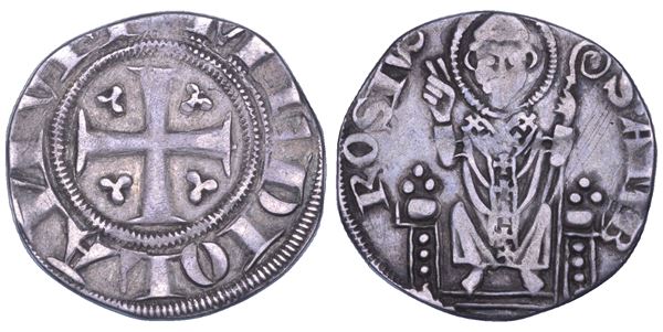 MILANO. ETA' COMUNALE, MONETE SENZA IL NOME DELL'IMPERATORE, METÀ XIII - INIZIO XIV SECOLO. Ambrosino piccolo.