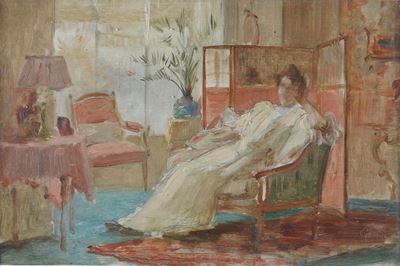 Donna in un interno