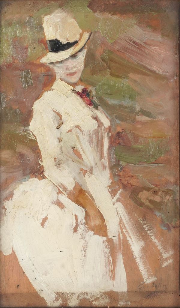Luigi Arnaldo Vassallo (detto Gandolin) - Ritratto femminile