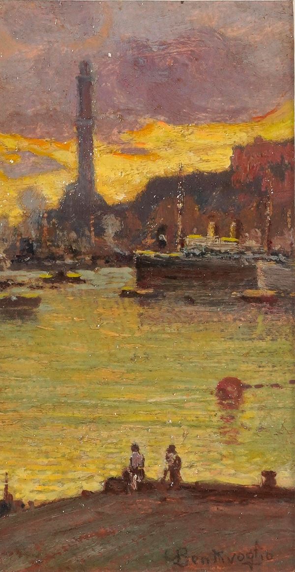Veduta di Genova con Lanterna