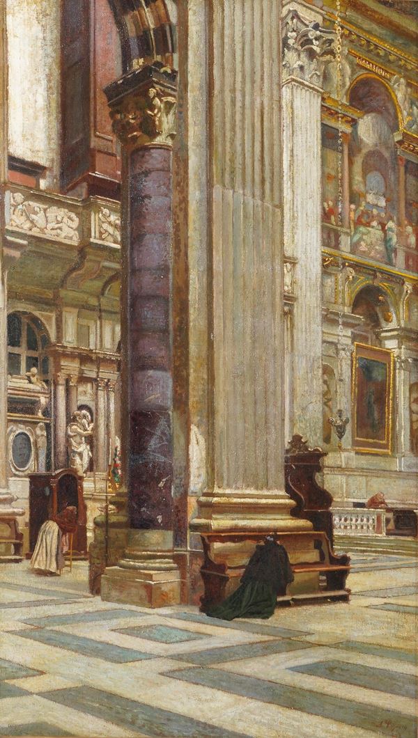 Alfredo Luxoro - Interno del duomo di San Lorenzo