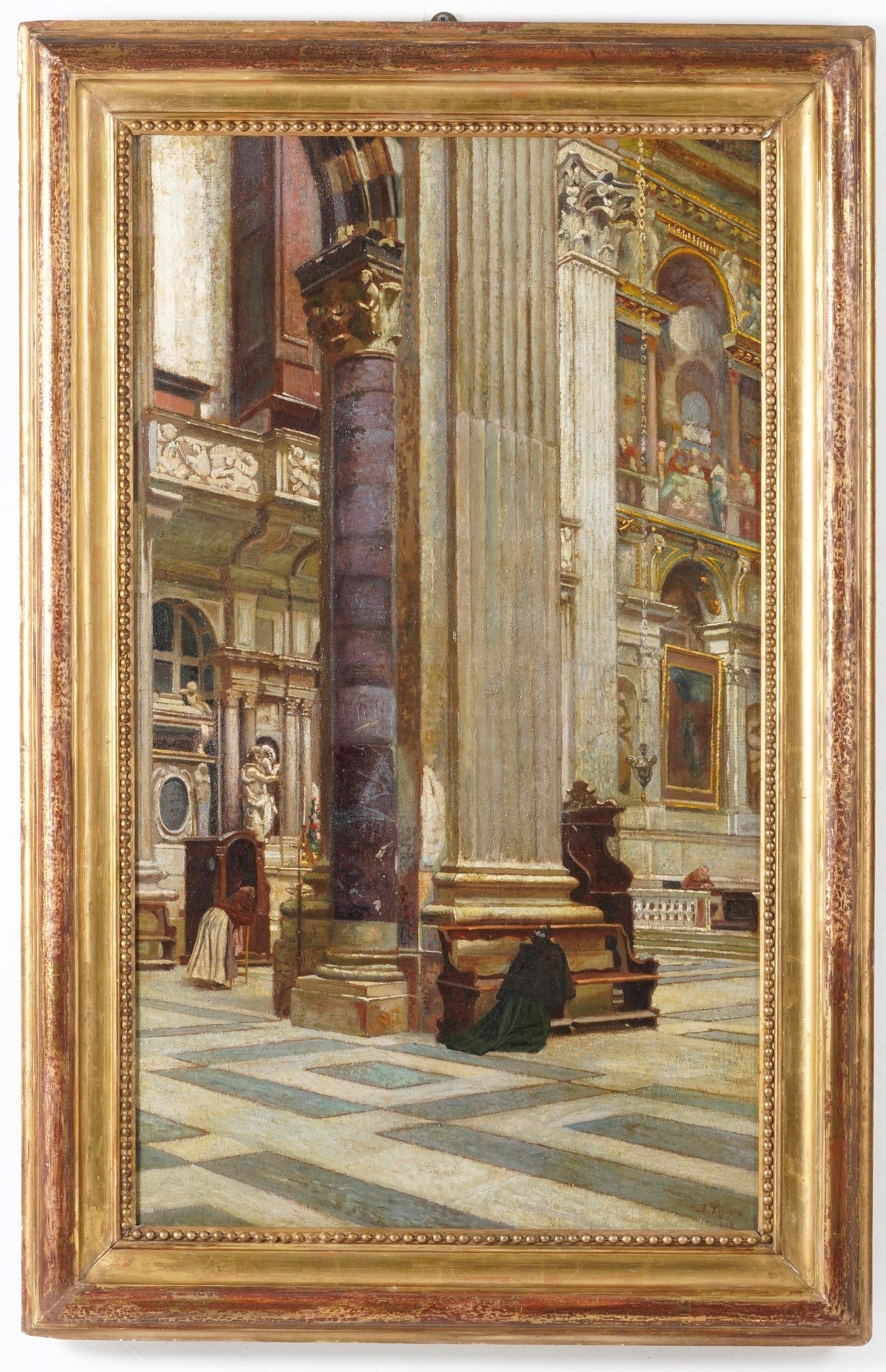 Alfredo Luxoro - Interno del Duomo di San Lorenzo