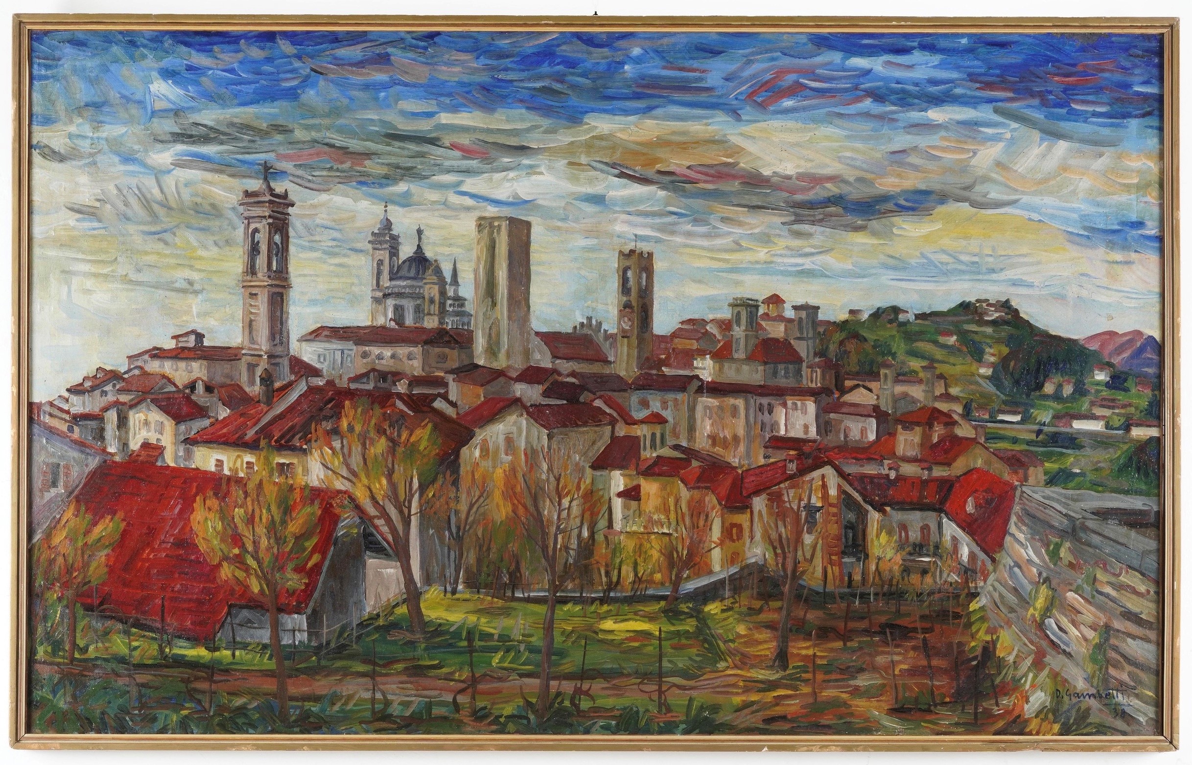 Dino Gambetti - Panorama di Bergamo Alta
