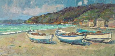 Barche sulla spiaggia