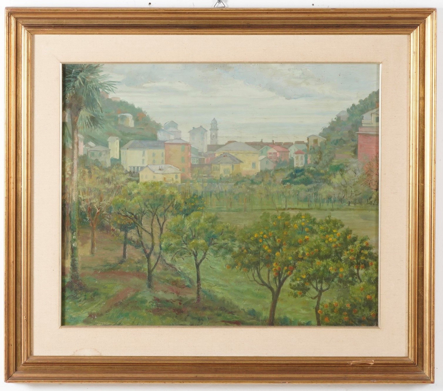 Armando Figallo - Paesaggio, olio su tavola
