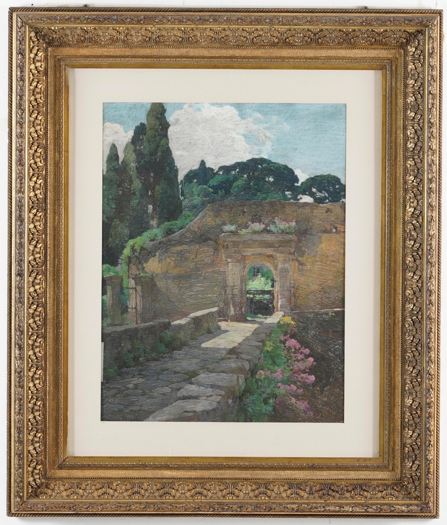 Romolo Pergola - Scorcio di giardino