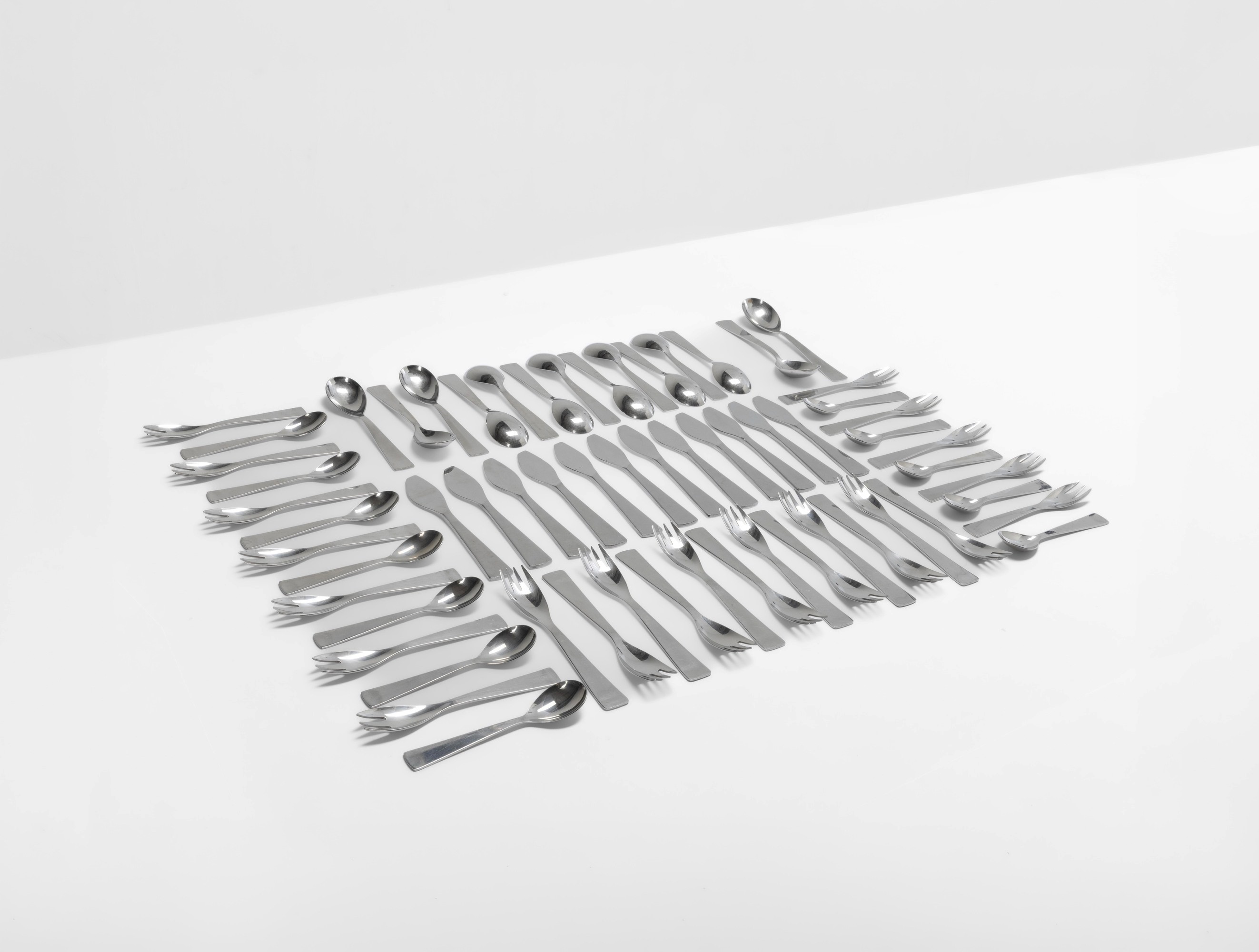 Gio Ponti - Set di posate (per 12 coperti), metallo, circa 1950