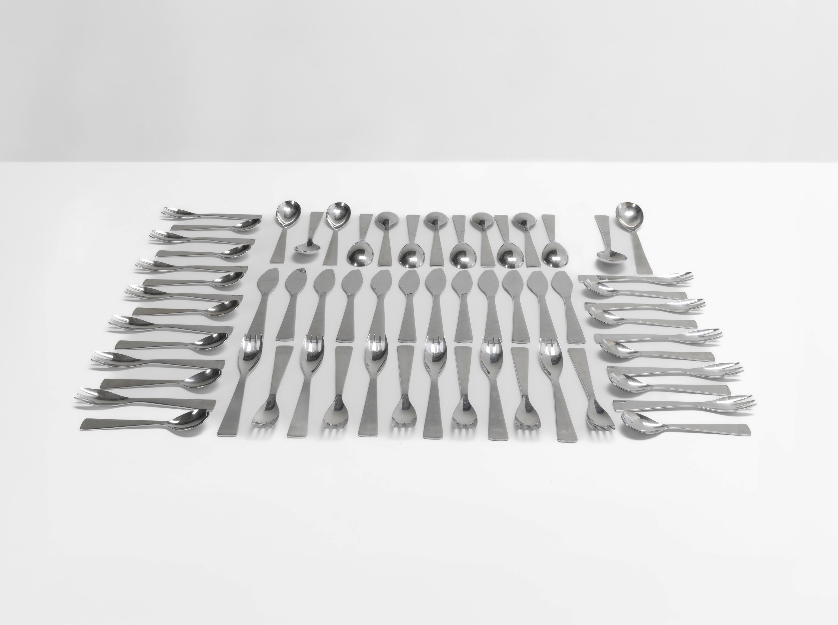 Gio Ponti - Set di posate (per 12 coperti), metallo, circa 1950