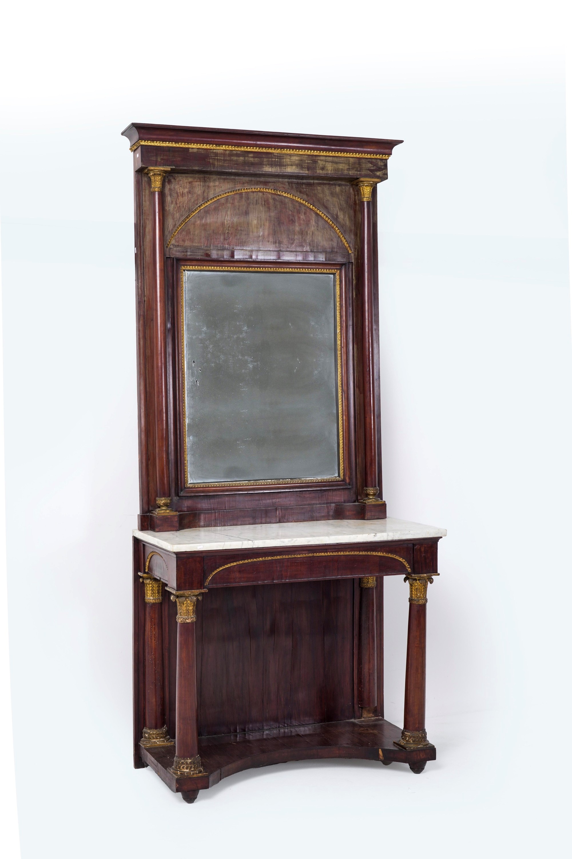 Console con specchiera in stile Impero,  XIX secolo