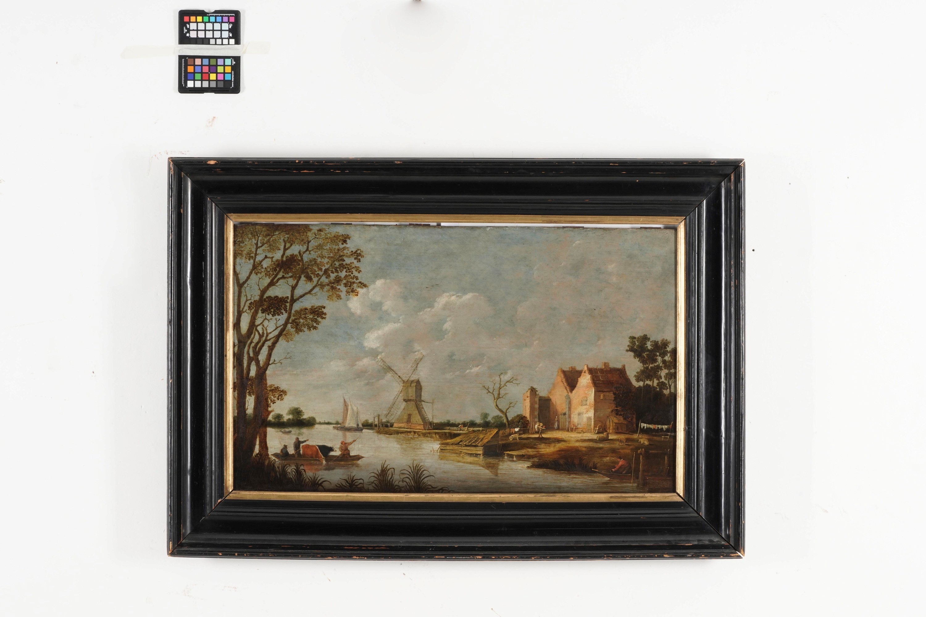 Pieter De Bloot - Paesaggio con canale e mulino