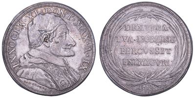 Innocenzo XI (Benedetto Odescalchi), Stato Pontificio: Piastra, 1684