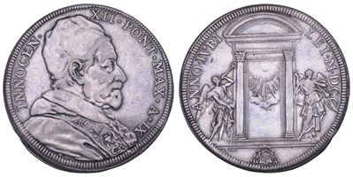 Pignatelli (Innocenzo XII), Piastra A. IX/1700 (Roma, Giubileo)