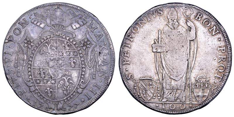 STATO PONTIFICIO. PIO VI (Giannangelo Braschi), 1775-1799. Scudo romano A. III/1777. Bologna.  - Auction Numismatics - Cambi Casa d'Aste