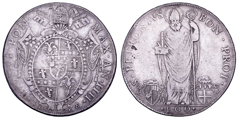 STATO PONTIFICIO. PIO VI (Giannangelo Braschi), 1775-1799. Scudo romano A. IIII/1778. Bologna.  - Asta Numismatica - Cambi Casa d'Aste