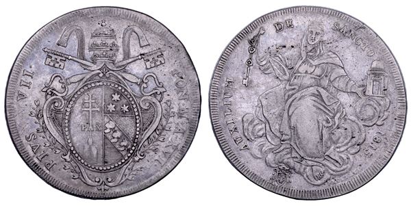 STATO PONTIFICIO. PIO VII (Gregorio Luigi Barnaba Chiaramonti), 1800-1823. Scudo romano A. XVI/1815. Roma.