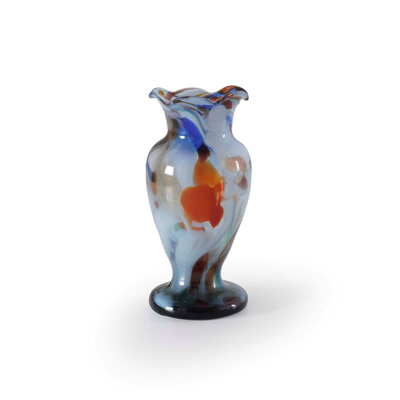 Vaso in vetro colorato  - Auction Antiques - Cambi Casa d'Aste