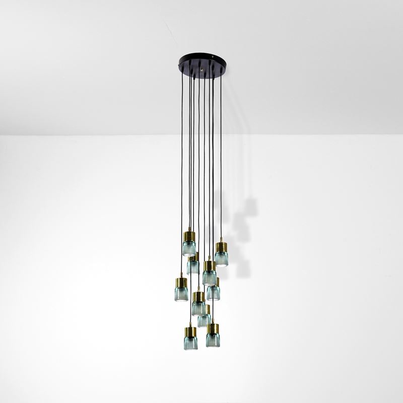 Giuseppe Ostuni : Lampada a sospensione mod. 4458  - Asta Design Lab - Cambi Casa d'Aste