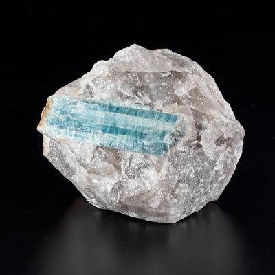 Tormalina elbaitica, varietà blu-azzurra (Indicolite)