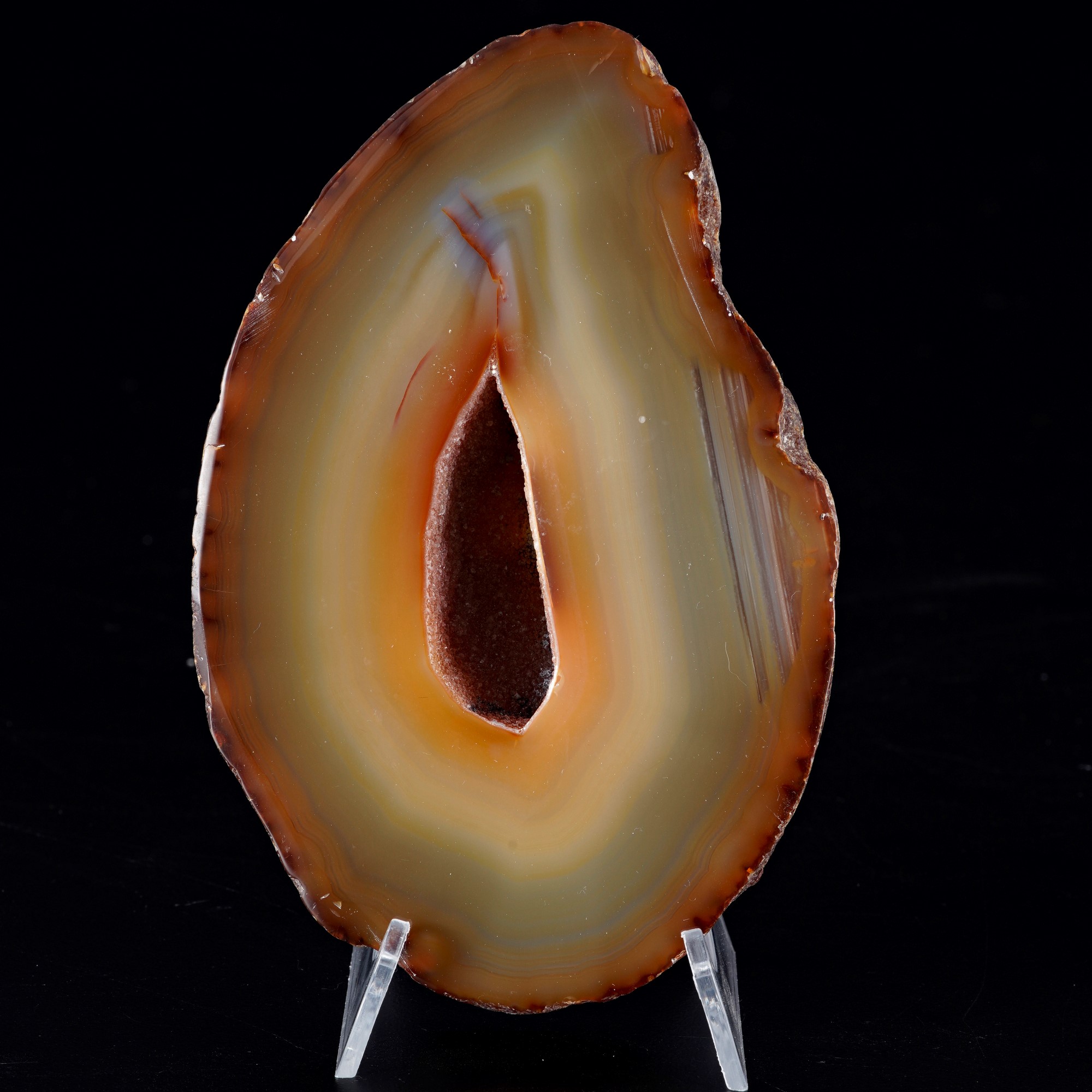 Due Sezioni di Geode di Agata