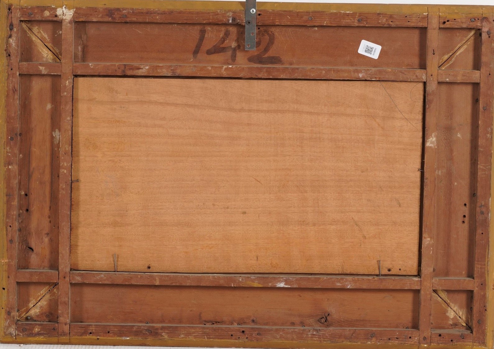 A firma Fontana, Paesaggio, olio su tavola, 1992