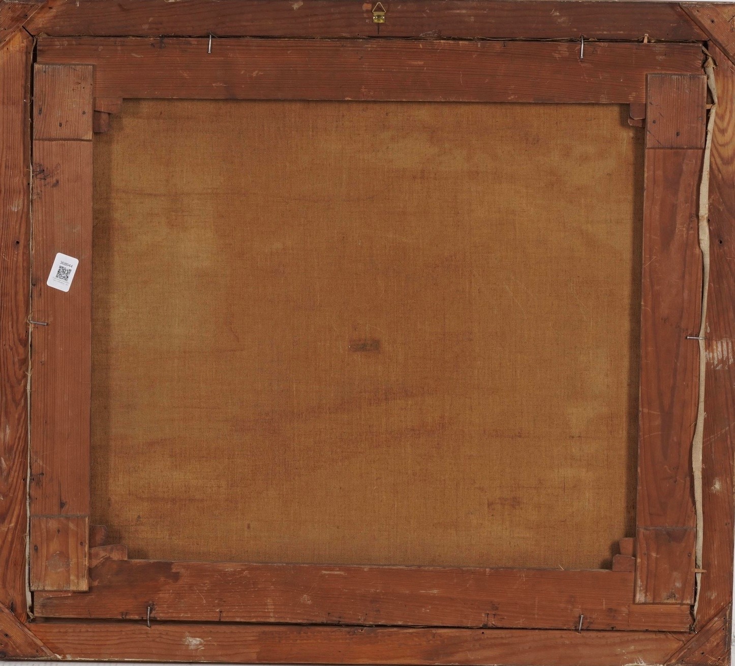 Pittore del XX secolo, Paesaggio montano con contadina, olio su tela