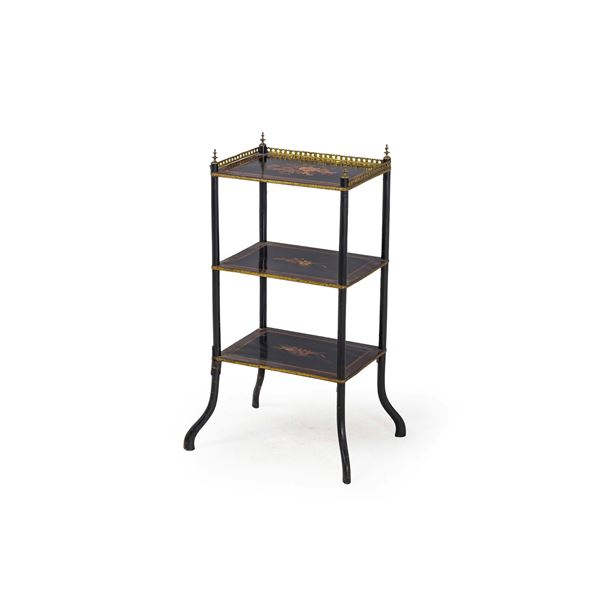 Piccolo etagere Napoleone III intarsiato. Fine XIX secolo