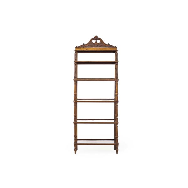 Etagere a cinque ripiani. XIX-XX secolo