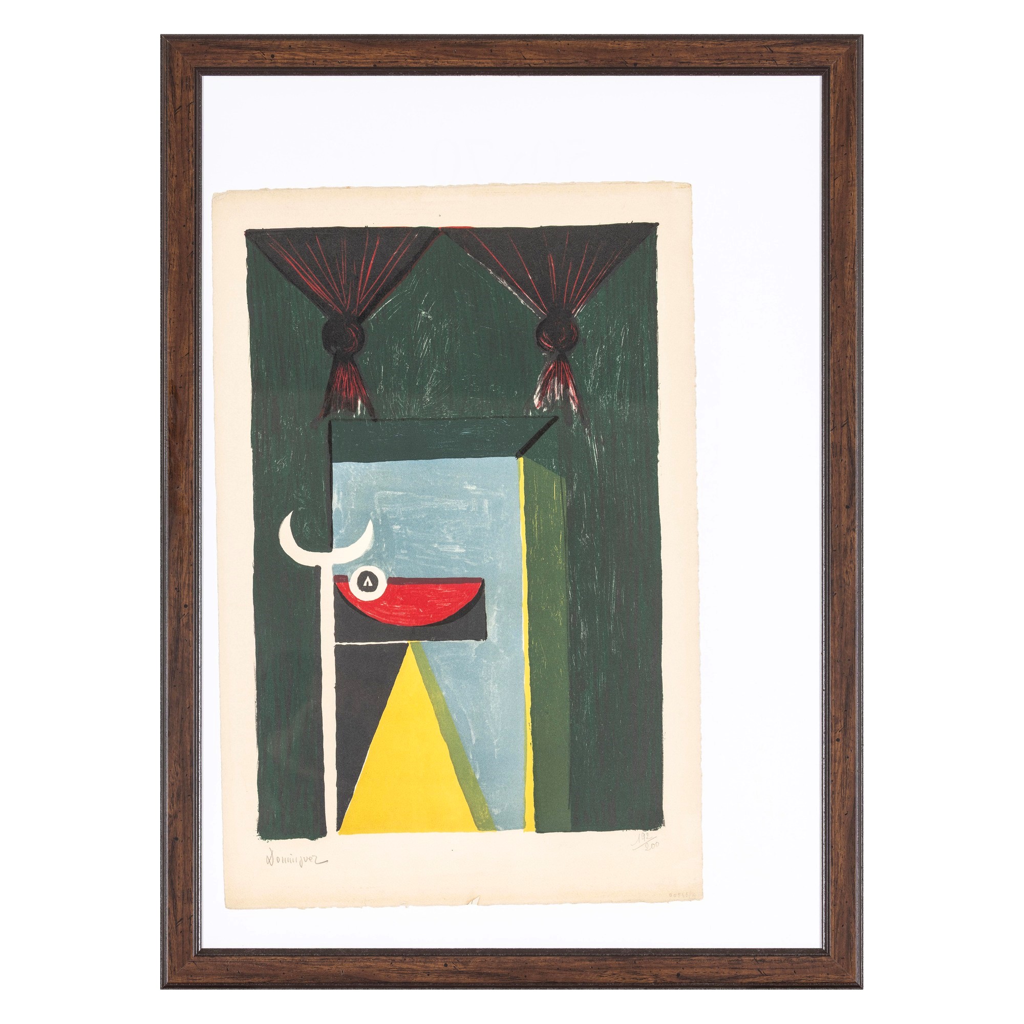 Oscar Dominguez - Corrida, litografia