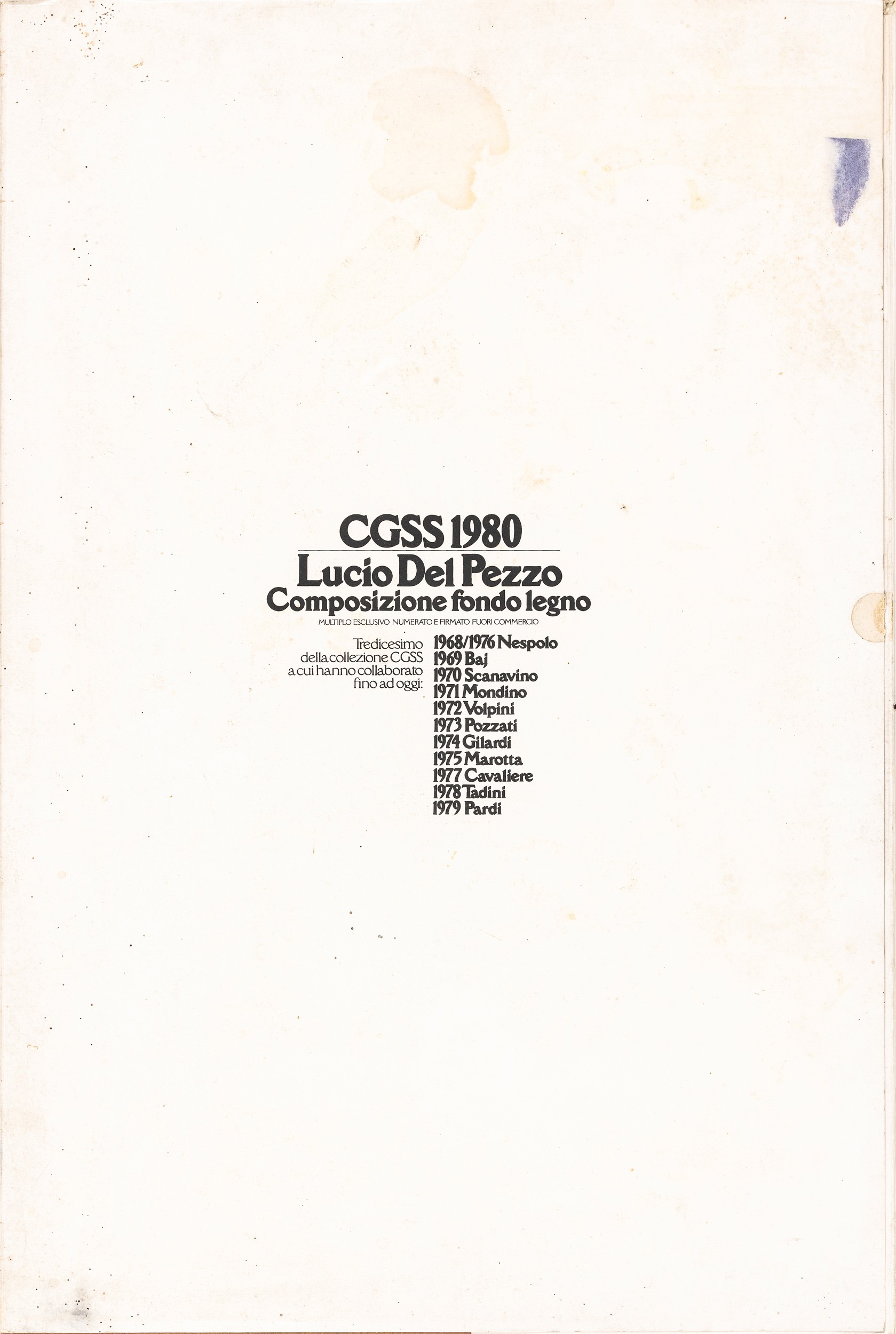 Lucio del Pezzo - Composizione