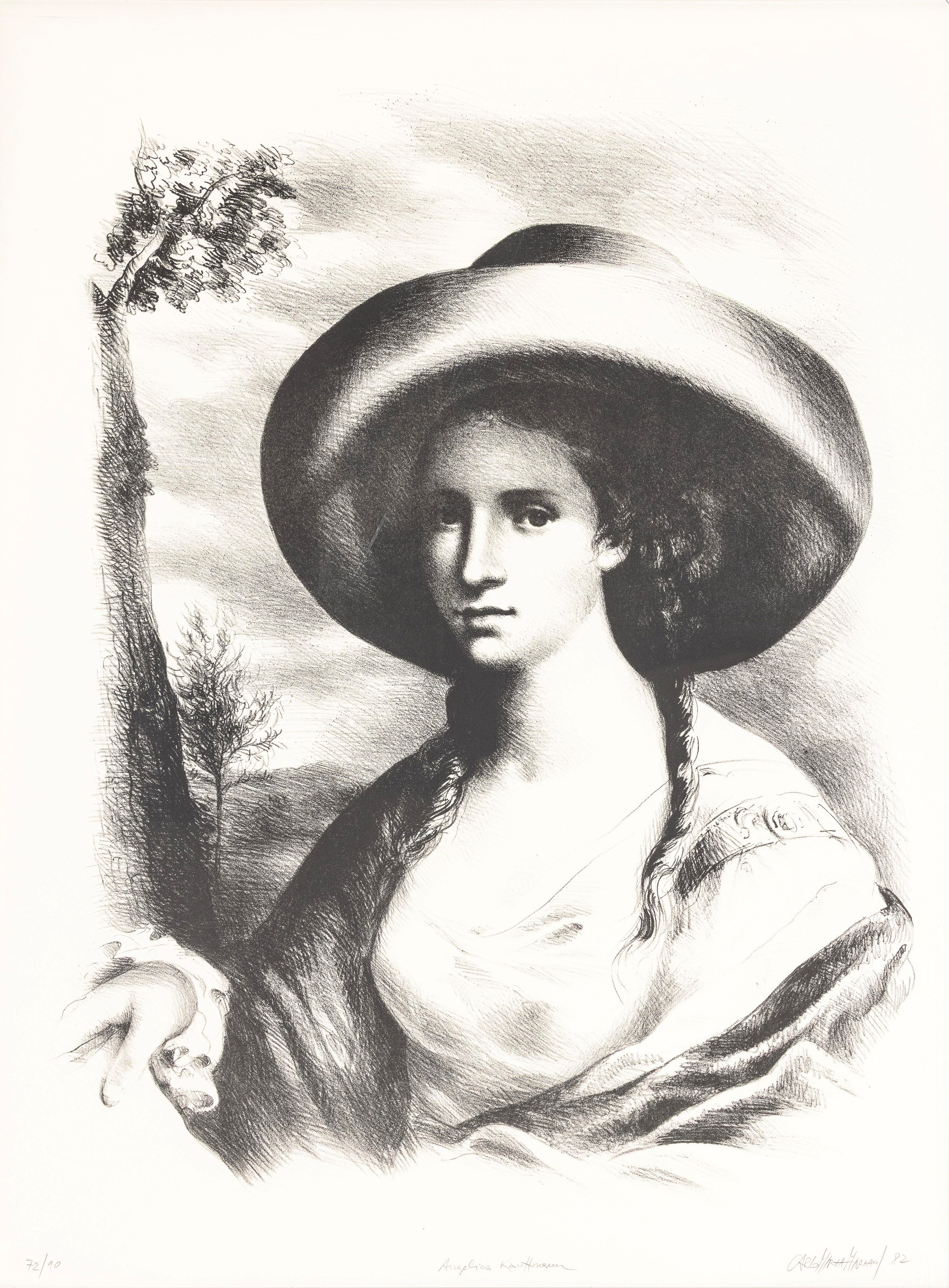 Carlo Maria Mariani - Angelica Kauffmann (litografia, 1992)
