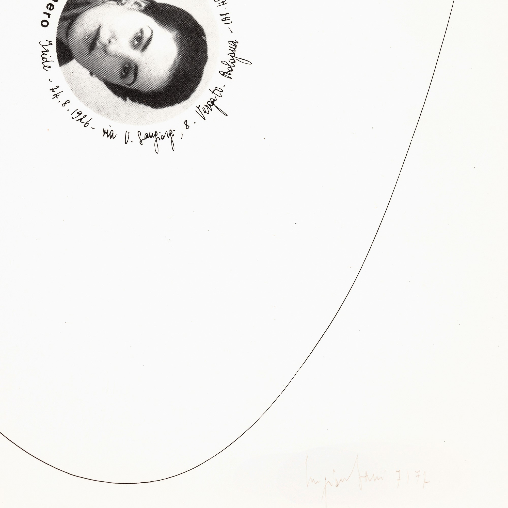 Luigi Ontani - Tableau vivant (litografia), 1971-1972