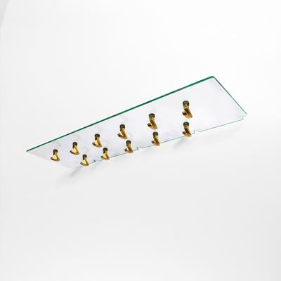 Appendiabiti mod. 5622 in cristallo molato e ottone