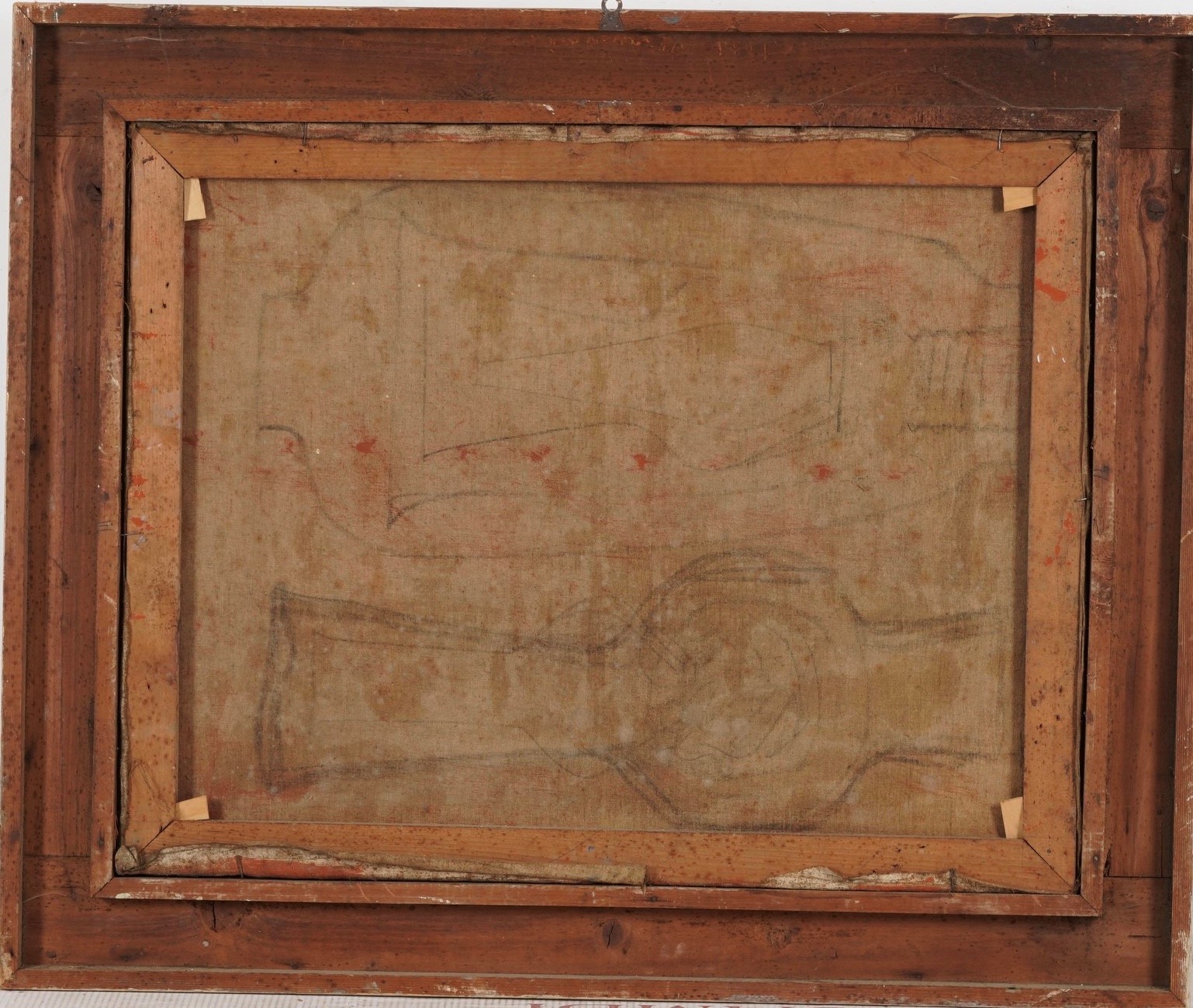 Raffaele Collina - Paesaggio con paese, olio su tela