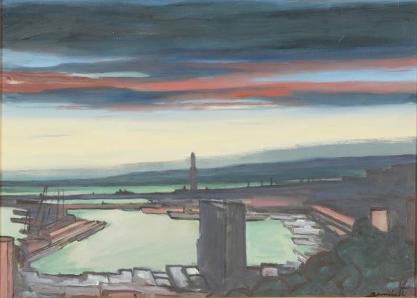 Dino Gambetti - Veduta di Genova