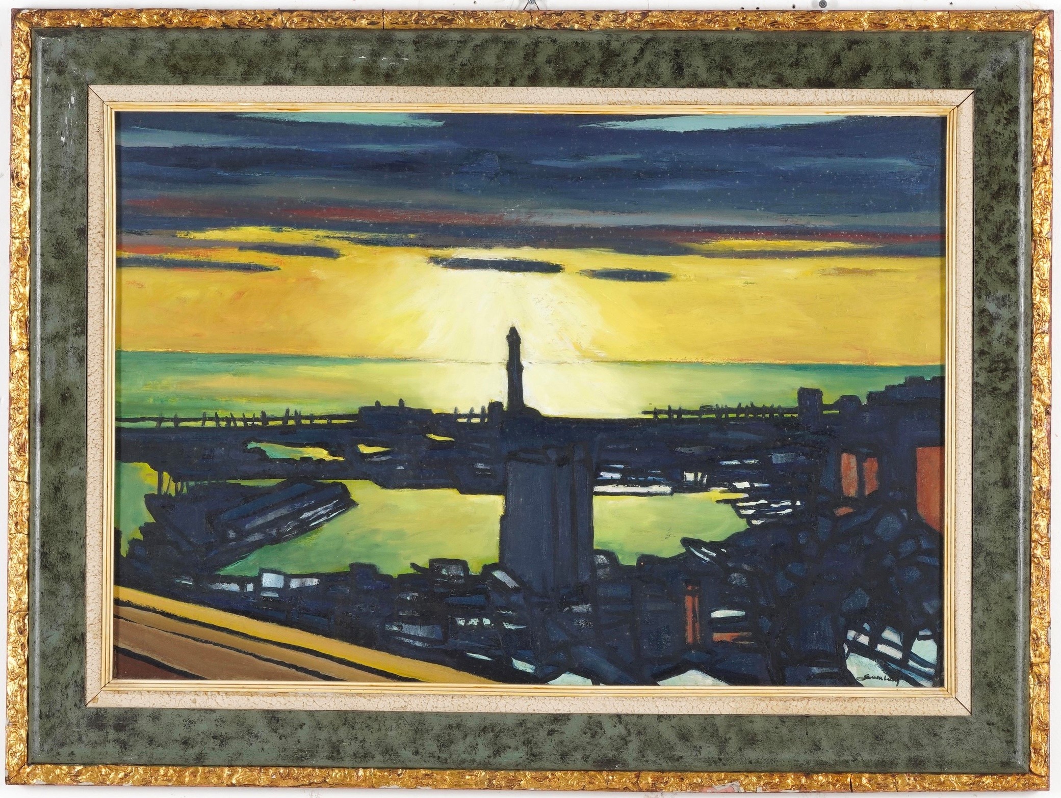 Dino Gambetti - Veduta di Genova