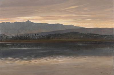 Paesaggio, olio su tela