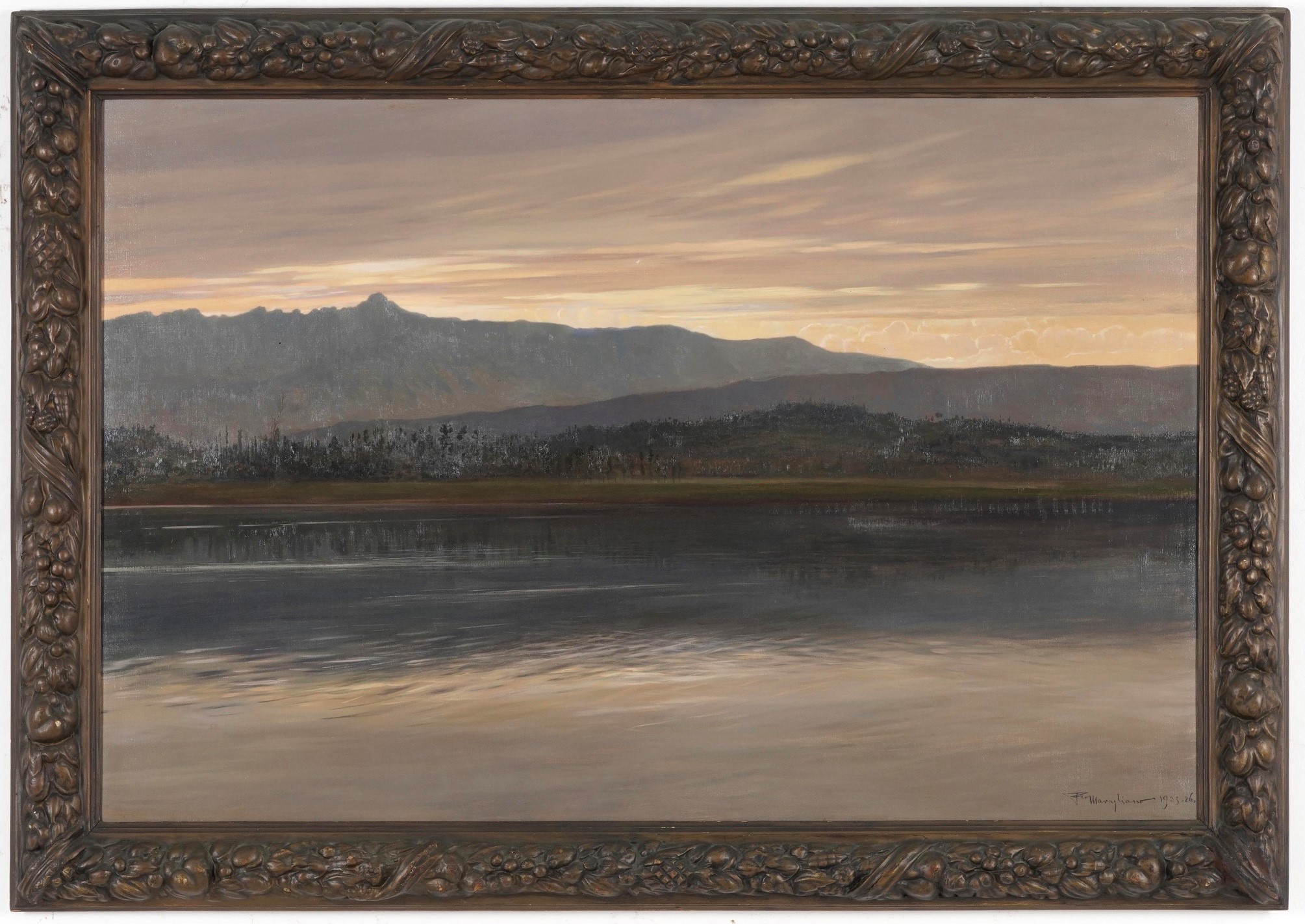 Federico Maragliano - Paesaggio, olio su tela
