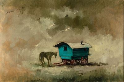 Senza titolo, olio su tela (1963)