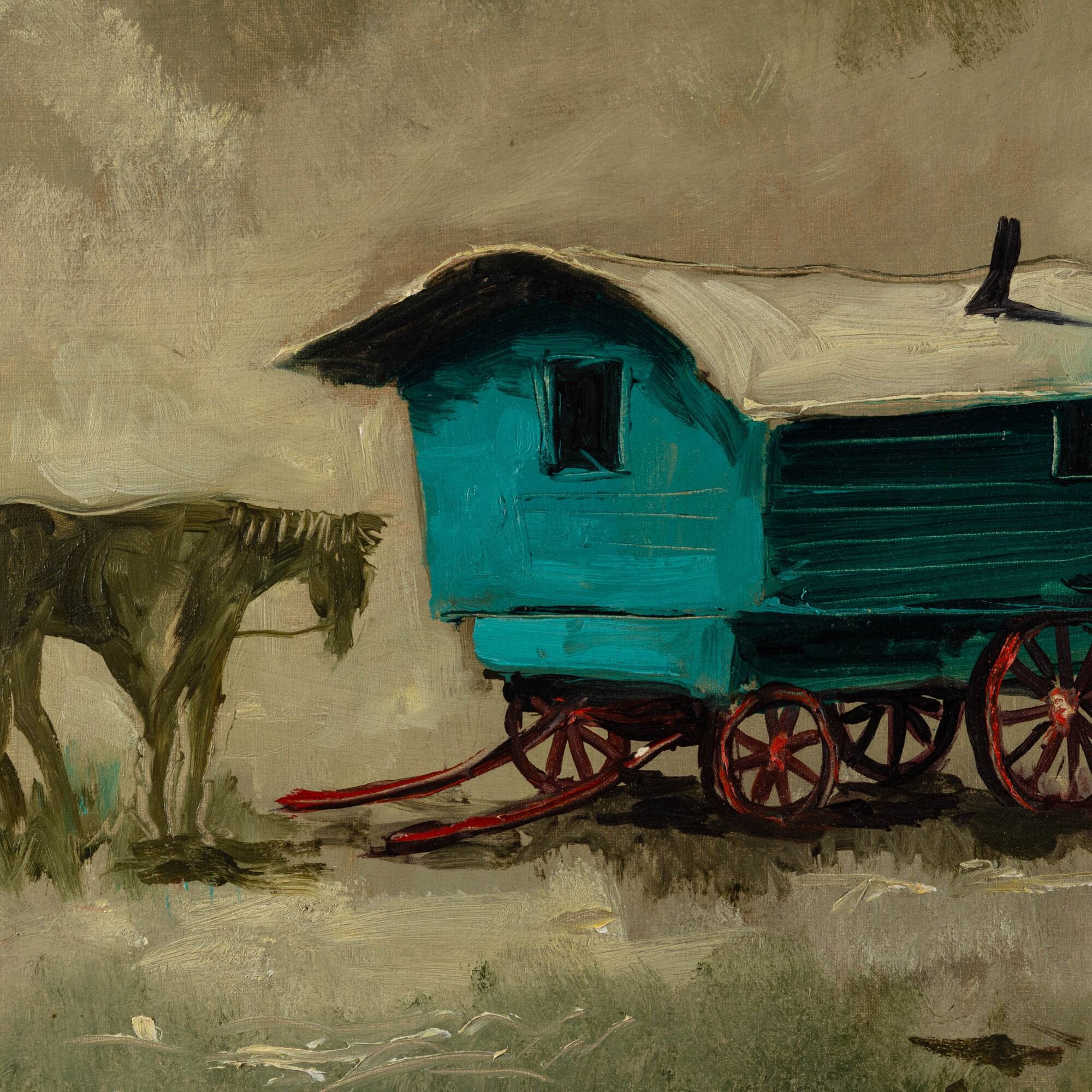 Cesarino Monti - Senza titolo, olio su tela (1963)