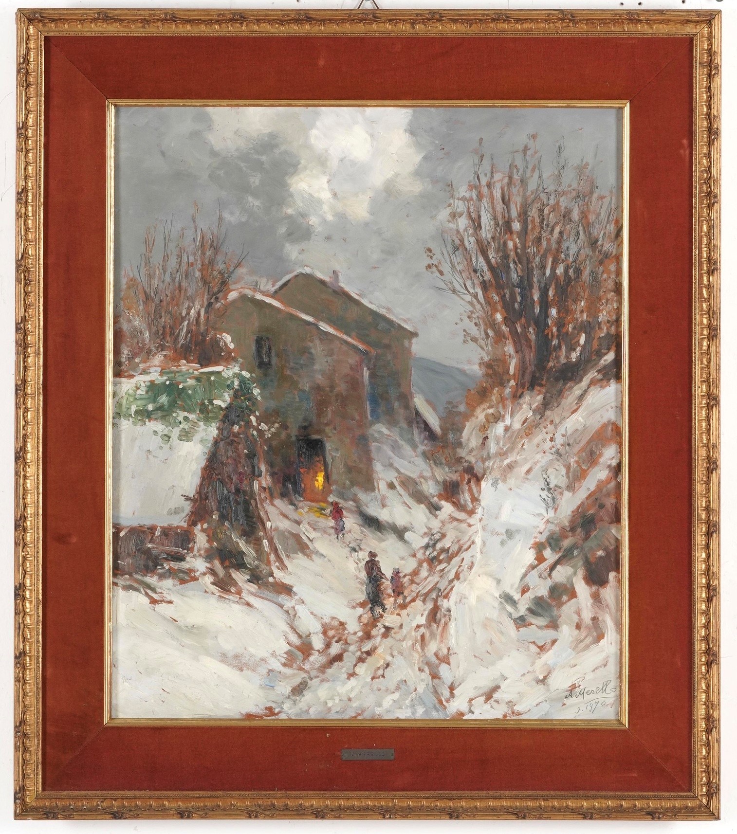 Amedeo Merello - Paesaggio d’inverno