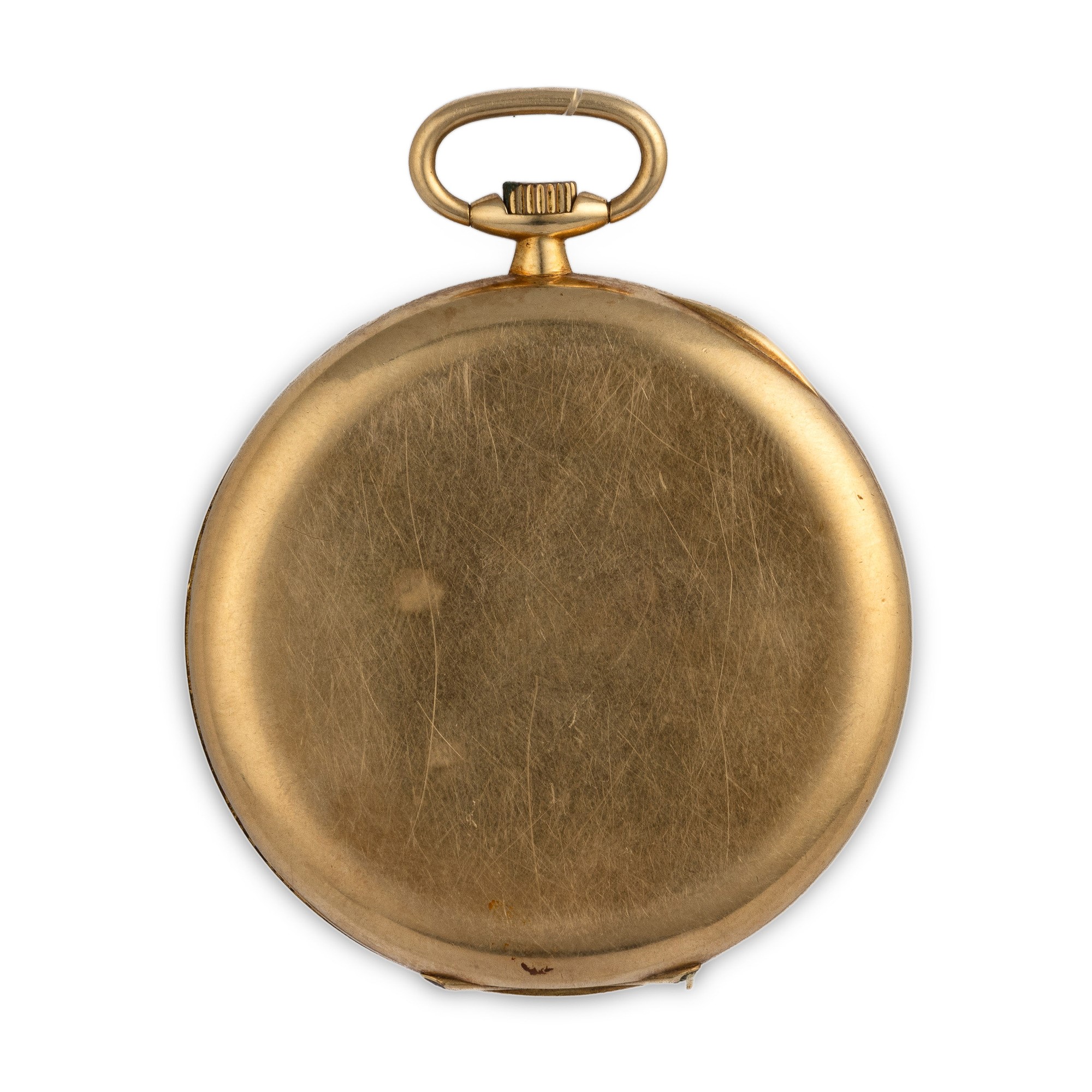 Hausmann & Co - Orologio da tasca in oro giallo 18k con quadrante argenté e piccoli secondi