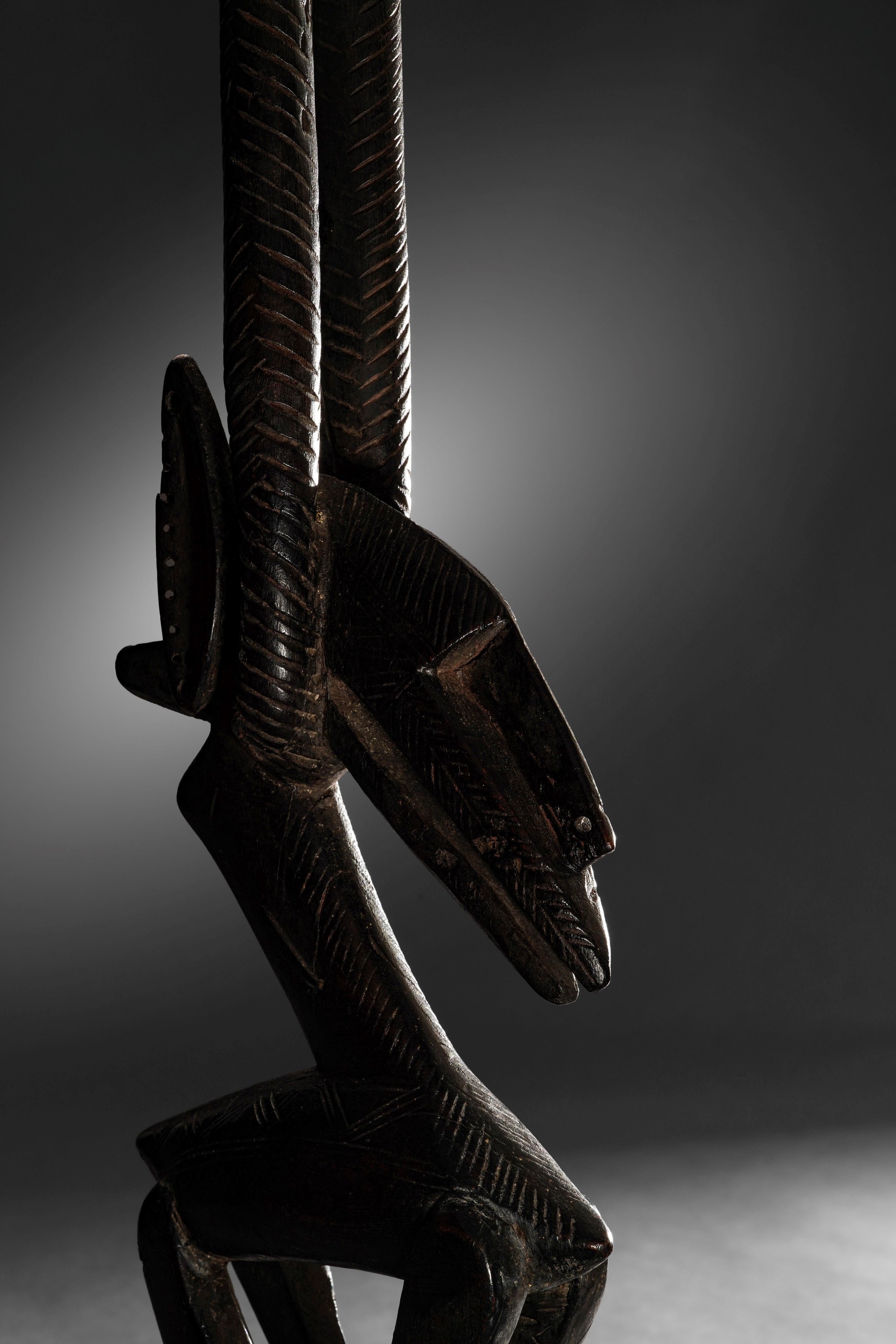 Bamana (Mali), Cimiero ciwara in legno e metallo