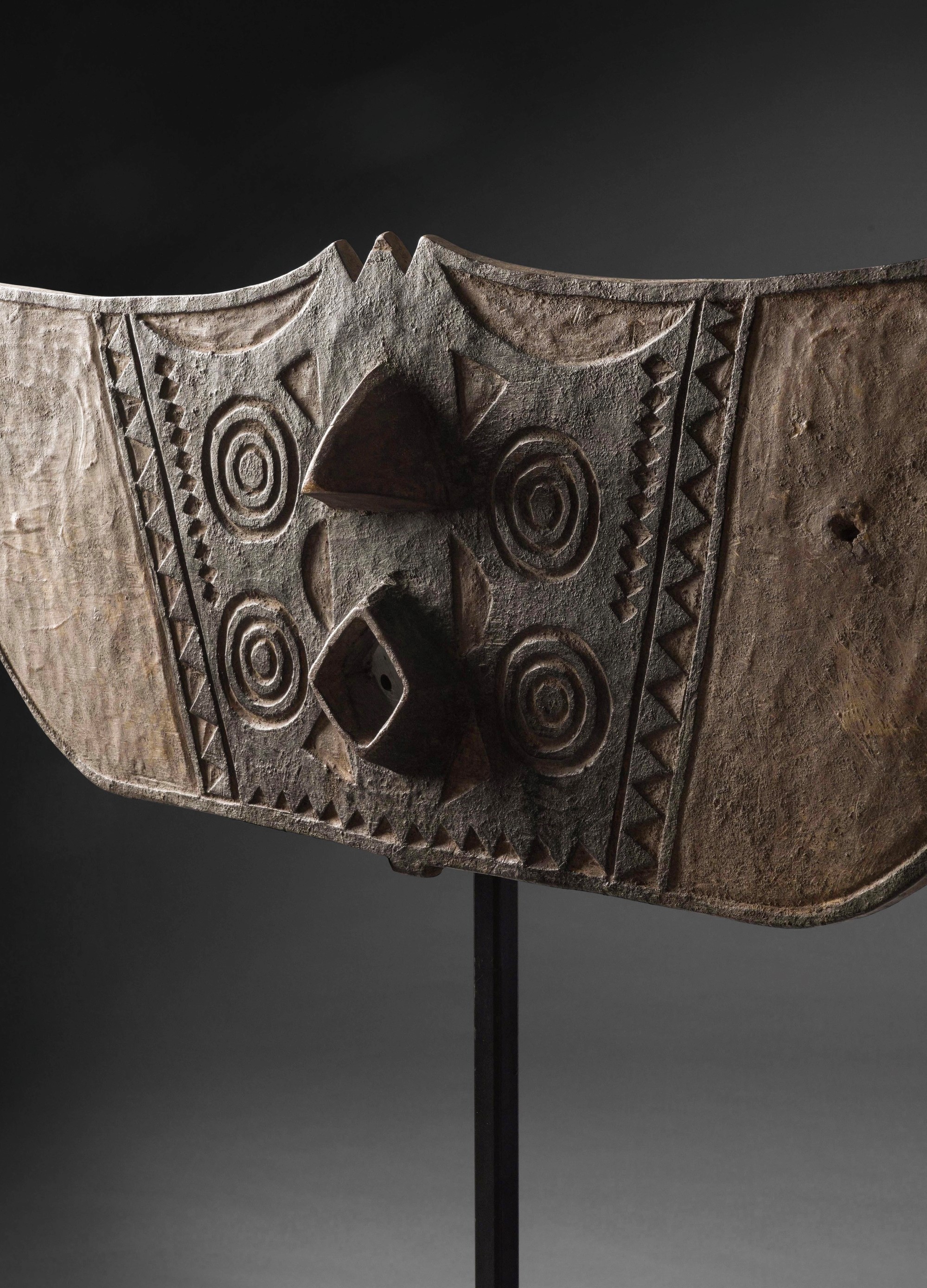 Bwa o Bobo, Maschera papillon del Burkina Faso, legno policromo e pigmenti
