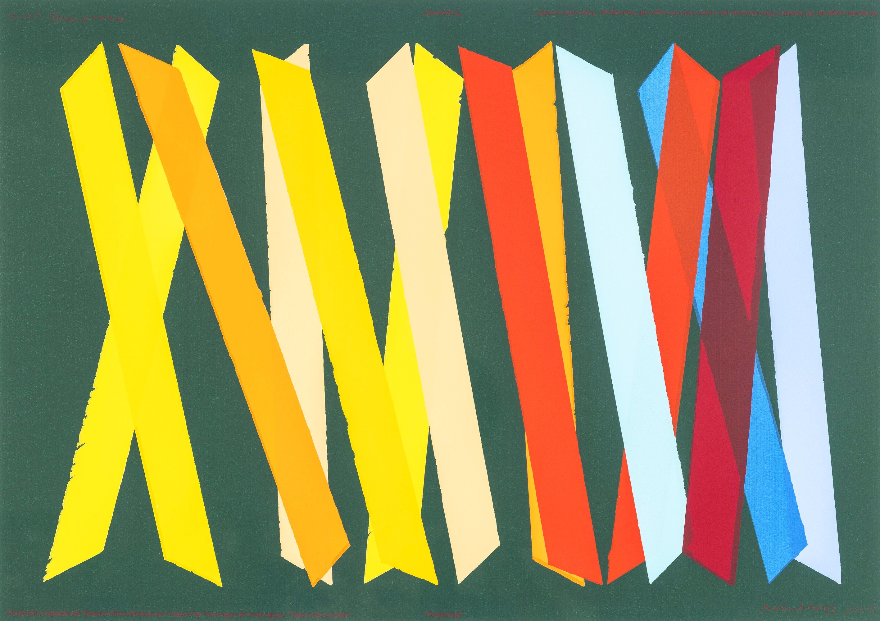 Piero Dorazio - Ergonorge (serigrafia, 2002)