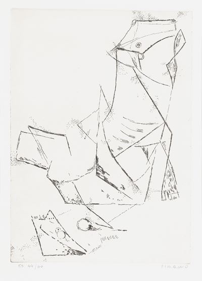 Idea del miracolo (acquaforte puntasecca, 1970)