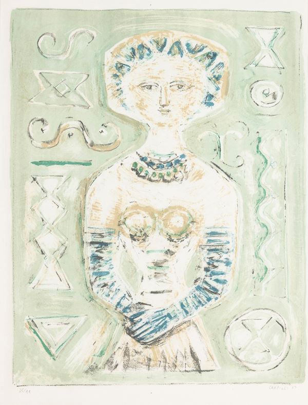 Massimo Campigli - La donna dai guanti azzurri