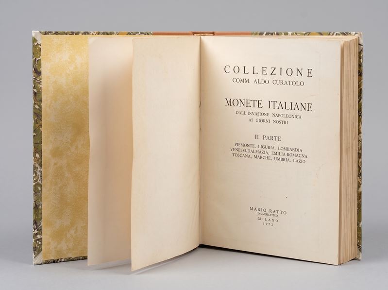 Collezione Comm. Aldo Curatolo, Ratto M. Collezione di monete italiane dall’invasione napoleonica...